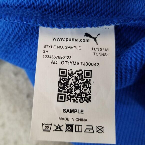 Puma sweatshirt sweater men's 2XL XXL blue long sleeve NEW - Picture 14 of 15